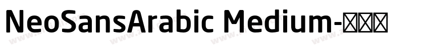 NeoSansArabic Medium字体转换